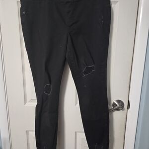 Old Navy Black Distressed Jeans Never Worn Sz 14